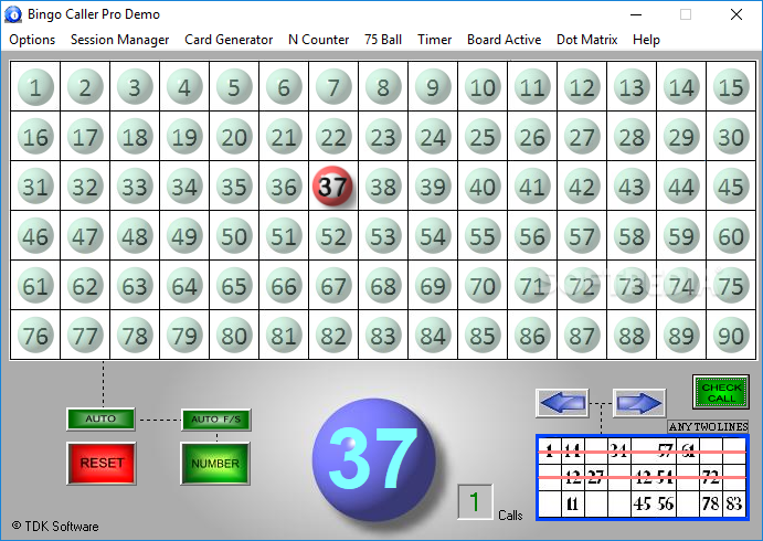Bingo caller software for mac