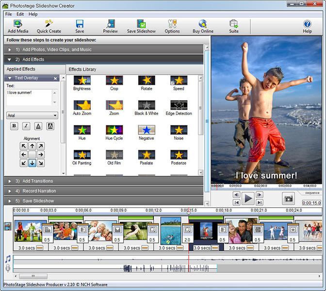 Free photostage slideshow software